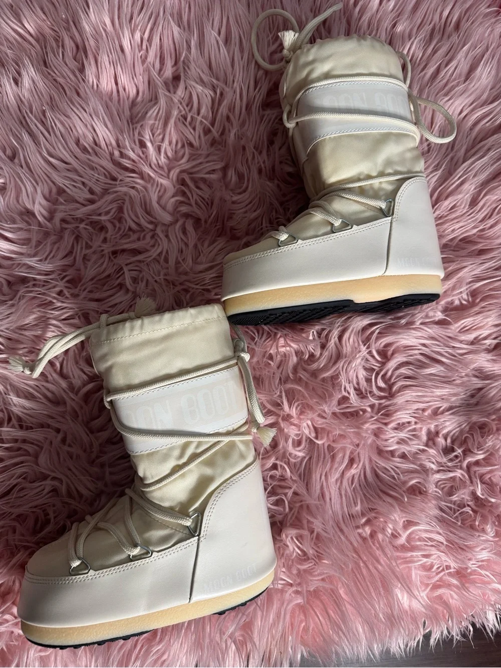 Moonboots cream kids